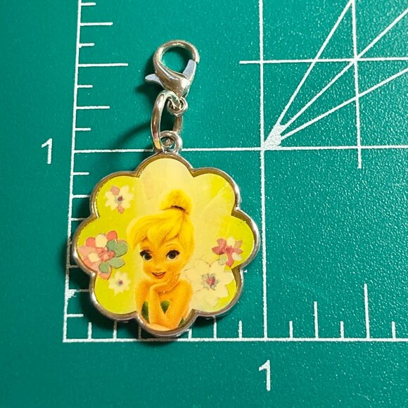 Vintage Disney Tinker Bell Fairy Tinkerbell Clip On Charm Zipper Pull Bag Purse - Picture 4 of 4